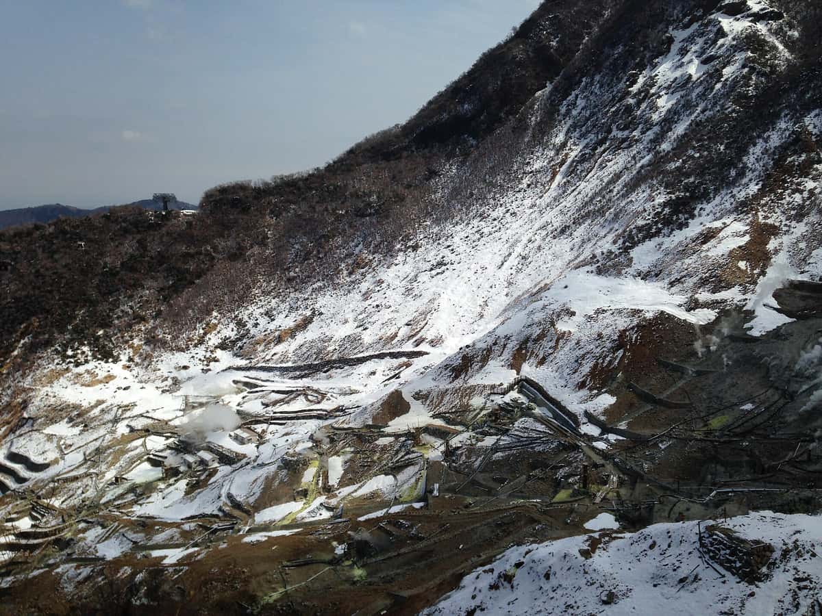 Owakudani, das Vulkantal oberhalb von Hakone