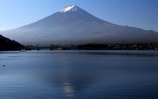 Symbolbild: Fuji vom Ufer des Kawaguchiko