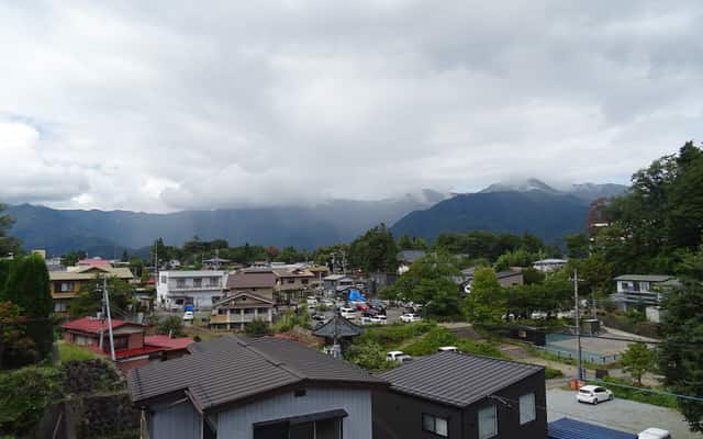 Symbolbild: Blick über den Ort Fujikawaguchiko